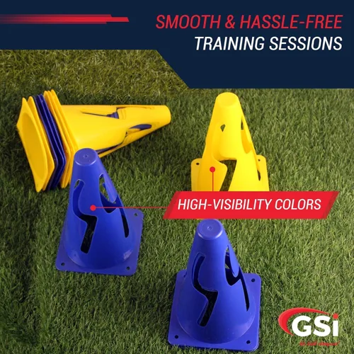 Miniatura 4 de GSi Hurdle Training Cones Multi Pack Sets Dual Purpose Agility Cones with Holes Ideal for Soccer, Kids, Dog, and Sports Training