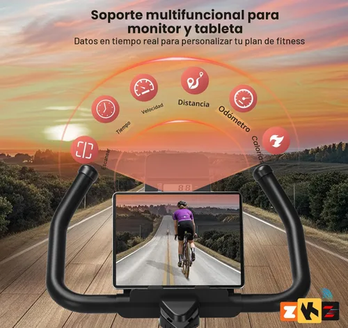 Miniatura 4 de Exercise Bike, Magnetic Resistance Stationary Bikes for Home with App Compatible, Silent Indoor Cycling Bike with 350lbs Weight Capacity Comfortable