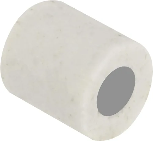 Miniatura 5 de uxcell 10 unids 0.079 in diámetro tubo de cerámica aislado cable electrónico paquete de aislamiento térmico protección de un solo orificio, 0.157 in