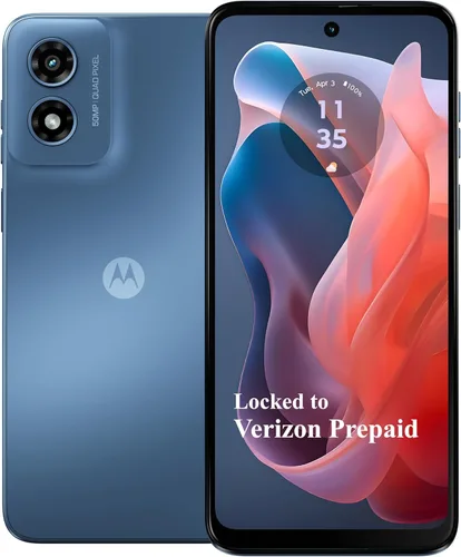Verizon Prepago Motorola moto g Play 2024, 64GB, Azul Zafiro - Teléfono inteligente prepago, pantalla HD+ de 6.5" a 90Hz, sistema de cámara de 50MP,