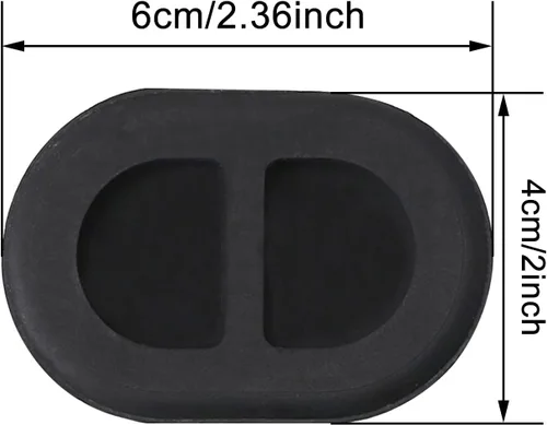 Miniatura 2 de 4 tapones de drenaje para Jeep, tapones de cuerpo de bandeja de piso trasero para Jeep Wrangler JK y JL 2014-2018, 4 tapones de repuesto de goma
