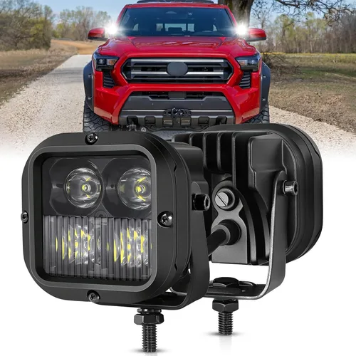Miniatura 8 de Niwaker - Luces LED para cápsulas, 2 unidades, 3 pulgadas, 80 W, CREE LED, cubos de luz de conducción todoterreno, faros, luces antiniebla, luces