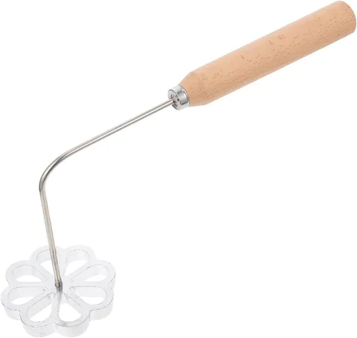 Yardwe Moldes de roseta sueca de hierro para gofres, impresión creativa de tartas, galletas, pastelería, utensilios de cocina (patrón de flores)