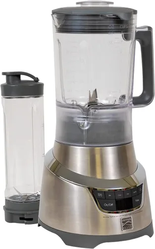 Kenmore Elite - Batidora de 1.3 HP de 64 onzas con vaso de mezcla de una sola porción de 20 onzas, potente motor de trituración de hielo, jarra