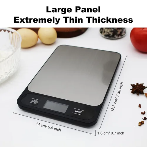 Miniatura 4 de Báscula de cocina de alimentos, 22.0 lbs y 22 libras digitales gramos y onzas para perder