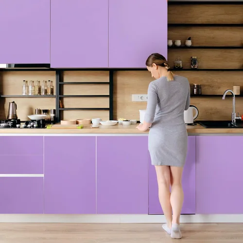 Miniatura 5 de TECKWRAP - Vinilo adhesivo permanente 12 pulgadas x 10 pies, lavanda mate púrpura Morado lavanda mate