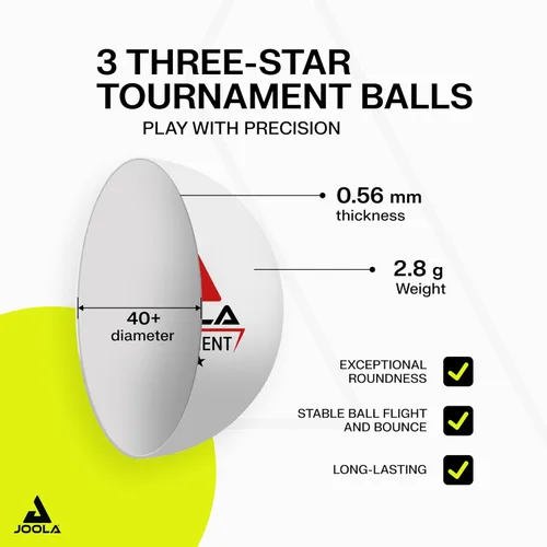 Miniatura 6 de JOOLA Duo Pro Ping Pong Paddles Set of 2 - Professional Table Tennis Paddles, Three Advanced 3 Star Tournament Ping Pong Balls and Carrying Case