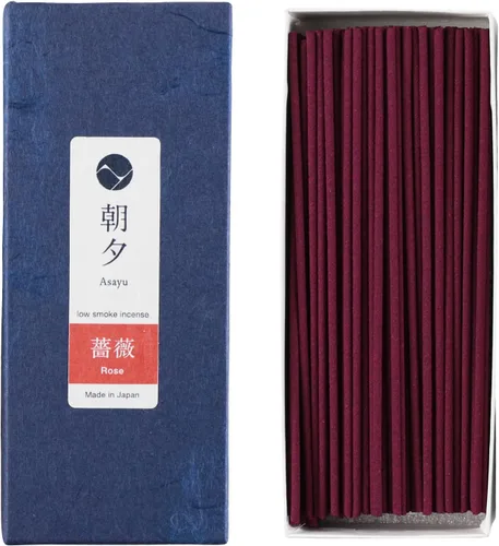 Miniatura 7 de Asayu Japan Varitas de incienso con bajo humo para meditación matutina o nocturna, relax o yoga, hecho en Japón 1.41 oz - Jardín Zen japonés