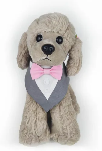 Miniatura 8 de KOOLMOX Disfraz de esmoquin para perro, color azul marino, esmoquin con pajarita para perros medianos y grandes (L, azul)