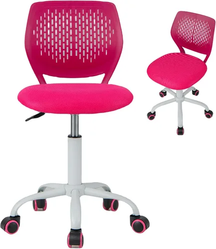 Miniatura 11 de MEDIMALL Silla de escritorio para niños, silla de oficina ergonómica azul para niños de 8 a 12 años con soporte lumbar, silla de escritorio
