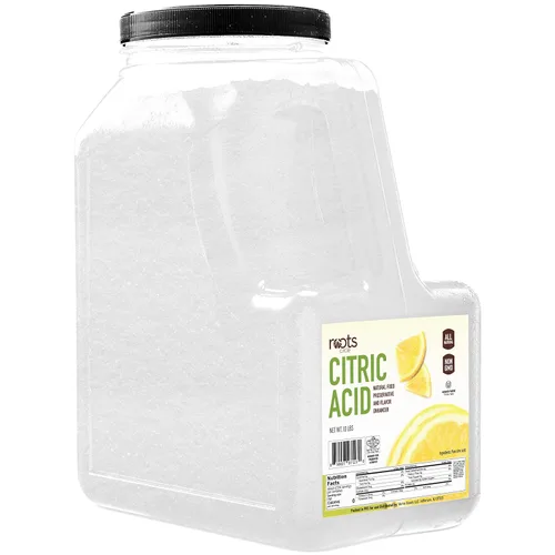 Miniatura 11 de Roots Circle Ácido Cítrico Totalmente Natural 1 Paquete - 1.87 Libras Kosher para Pascua Judía Potenciador del Sabor de Grado Alimenticio
