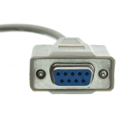Miniatura 2 de CableWholesale Cable de módem nulo, cable serie DB9 hembra a DB25 macho, clasificación UL, 8 conductores, beige, DB9 hembra a DB25 macho cable