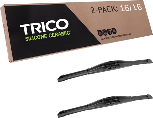 Miniatura 17 de TRICO - Juego de 2 limpiaparabrisas de repuesto, silicona con revestimiento de cerámica, para todo tipo de clima, lado del conductor y pasajero, 15