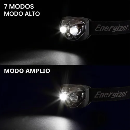 Miniatura 2 de Energizer PRO-360 Linterna frontal LED, resistente al agua IPX4, linterna de alto rendimiento para exteriores, camping, correr, tormenta, luz LED