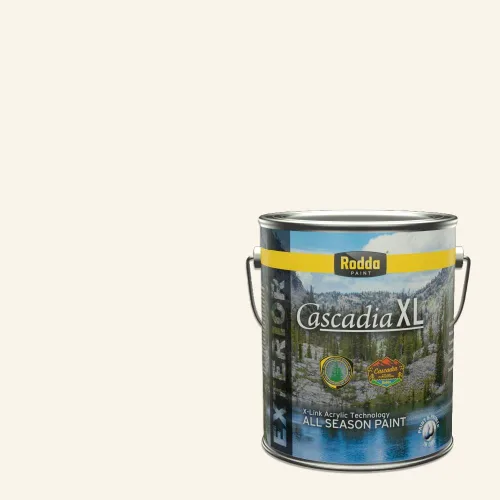 Miniatura 67 de Rodda Paint CASCADIA XL - Pintura e imprimación satinada para exteriores en uno, cuarto de galón, blanco abstracto