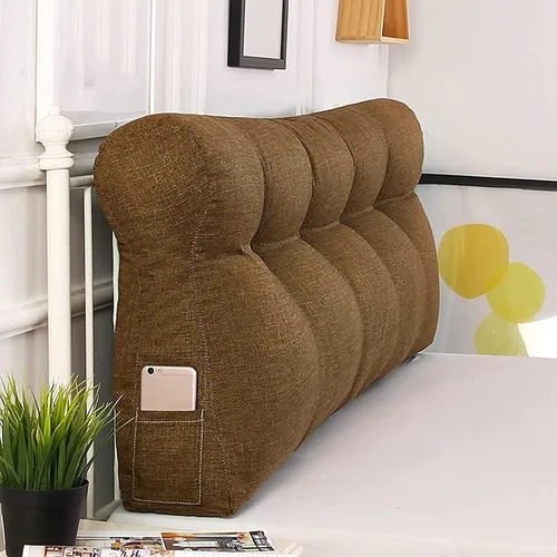Miniatura 13 de Almohada lumbar rectangular perfecta, almohada grande para cabecero, soporte de posicionamiento de cama, cojín de cabecera de lectura para cama