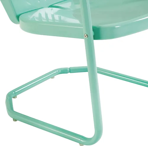Miniatura 13 de Crosley Furniture CO1001A-AQ Griffith - Silla retro de exterior, de metal