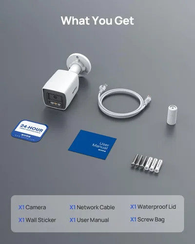 Miniatura 9 de ANNKE Cámara PoE de seguridad 4K 8MP, cámara IP de vigilancia AI para exteriores con micrófono/audio, detección de vehículos y humanos AI, luz dual