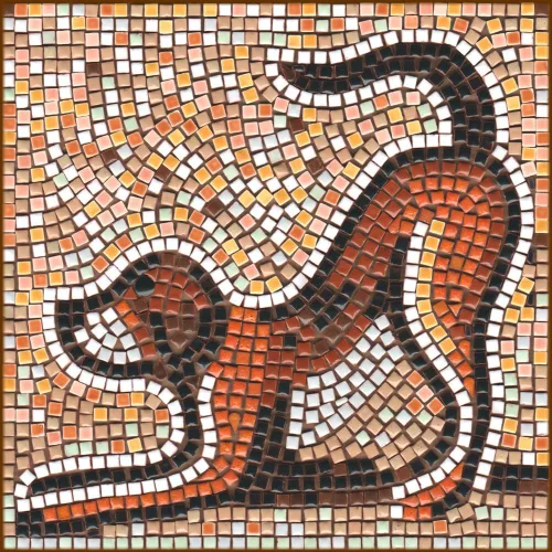 Miniatura 31 de Mosaicos hechos a mano fáciles con nuestro kit de manualidades de mosaico para adultos, delfín cuadrado de 7 pulgadas (20cm)