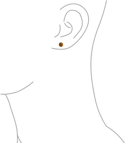 Miniatura 3 de Aretes clásicos simples de 0.236 in con diseño circular de bolas redondas para mujeres y adolescentes, plata esterlina 925 con una variedad