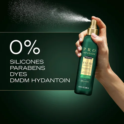 Miniatura 4 de TRESemme Pro Infusion Volume Tonic Spray para engrosar el cabello, 8 onzas, con coco natural, aerosol texturizante a base de plantas, productos