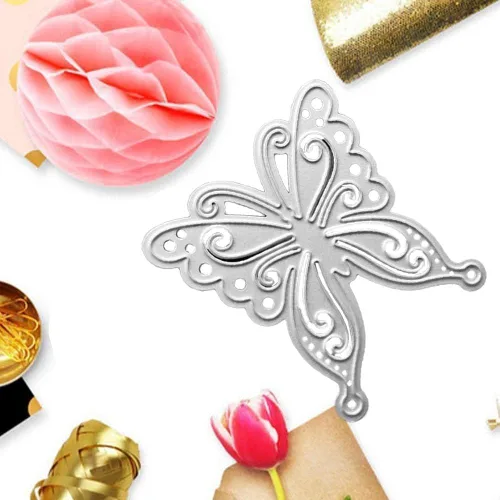 Miniatura 5 de Troqueles de corte de mariposa de metal DIY Scrapbooking artista corte metal troqueles plantillas Scrapbooking capas troqueles troquelado plantillas