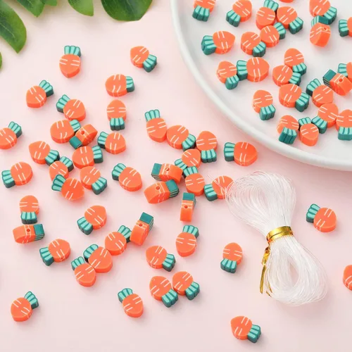 Miniatura 15 de 100 piezas de cuentas espaciadoras de arcilla polimérica de animales para joyería de mujer, pulseras, collares, aretes, accesorios de bricolaje