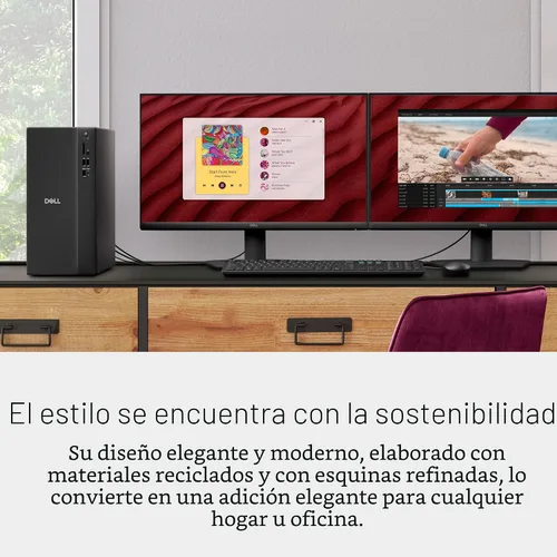 Miniatura 6 de Dell Tower Desktop ECT1250 - Procesador Intel Core Ultra 7-265, gráficos UHD, memoria de 16 GB, SSD M.2 de 1 TB, lector de tarjetas SD 3.0, teclado