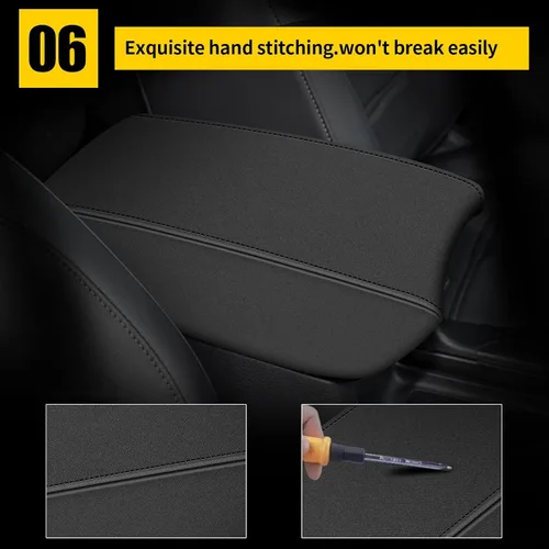 Miniatura 7 de AOMSAZTO Funda de neopreno para reposabrazos y consola central para Honda CRV 2017-2022, negra