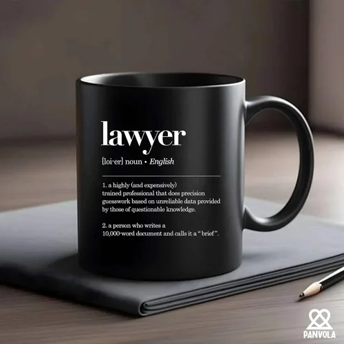 Miniatura 4 de Taza con definición de abogado, regalos de abogado, estudiantes de derecho, regalos de graduación para nuevos abogados, vasos de cerámica, 11 onzas