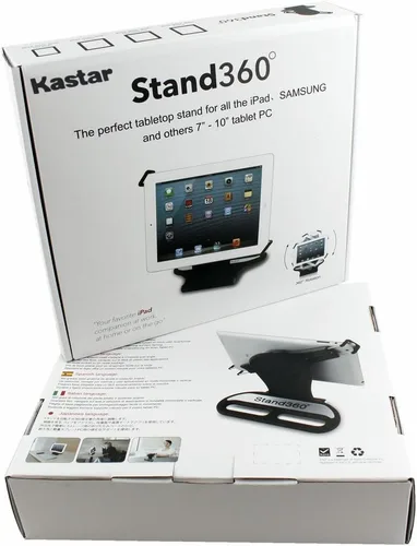 Miniatura 7 de Kastar Soporte giratorio de 360 grados con base plegable para todas las series iPad: iPad1, iPad2, iPad3, iPad4, iPad mini, iPad Air, tabletas