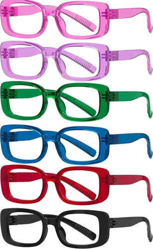 Miniatura 9 de Eyekepper Paquete de 4 lentes de lectura clásicos para mujeres y hombres, incluye lentes de sol de lectura de dos tonos +0.50