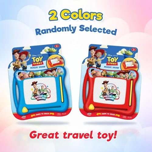 Miniatura 3 de JA-RU Toy Story Magic Draw-Bloc de dibujo magnético (paquete de 2) juguetes de viaje en automóvil, tablero de escritura para niños pequeños sin