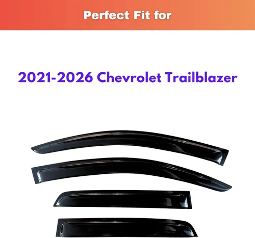 Miniatura 237 de KPY Visor de ventana compatible con Kia Soul 2009-2013, Protector contra lluvia de 4 unidades, deflectores de ventilación de ventana lateral