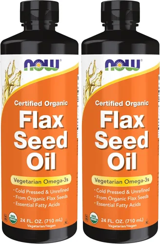 Miniatura 9 de NOW Foods Suplementos, Aceite de semilla de lino líquido certificado orgánico, prensado en frío y sin refinar, 24 onzas