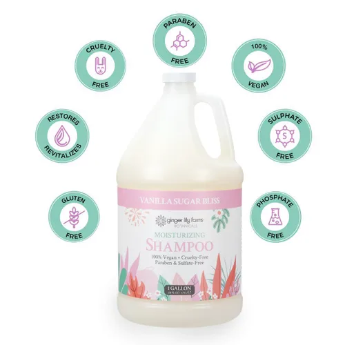 Miniatura 4 de Ginger Lily Farms Botanicals - Champú hidratante para todo tipo de cabello, 100% vegano y libre de crueldad, felicidad de azúcar de vainilla