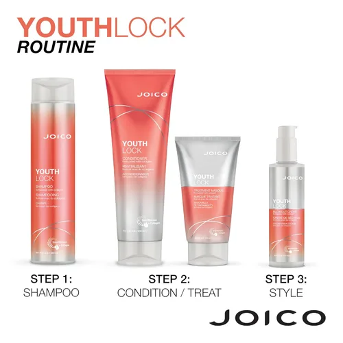 Miniatura 8 de Juego de champú y acondicionador YouthLock formulado con colágeno Cuerpo juvenil y rebote Reduce la rotura y el encrespamiento Libre