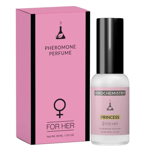 Feromonas para mujeres (princesa) - Espray de perfume corporal de fragancia orgánica elegante y ultra fuerte (1 onza en aerosol) (feromonas de grado