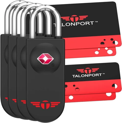 Miniatura 7 de Cerraduras TSA para equipaje, cerraduras de equipaje sin llave, aprobadas por la TSA, no necesita combinación, llaves de tarjetas de por vida