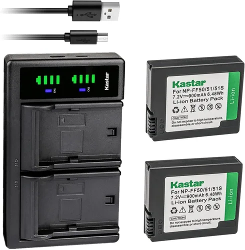 Miniatura 5 de Kastar NP-FF50 LTD2 - Cargador de batería USB compatible con Sony DCR-PC106, DCR-PC106E, DCR-PC107, DCR-PC107E, DCR-IP1, DCR-IP1E, DCR-IP200K