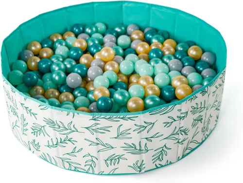 Miniatura 13 de Piscina de bolas de 40 pulgadas para niños pequeños y mascotas, pelota plegable para bebés, corralito de juegos y valla con bolsa de almacenamiento