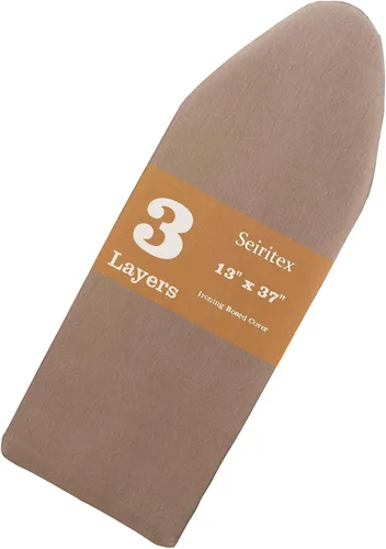 Miniatura 35 de Seiritex Funda para tabla de planchar de 12 x 32 pulgadas, se adapta a la tabla de planchar reflectante al calor, acolchado grueso con bordes
