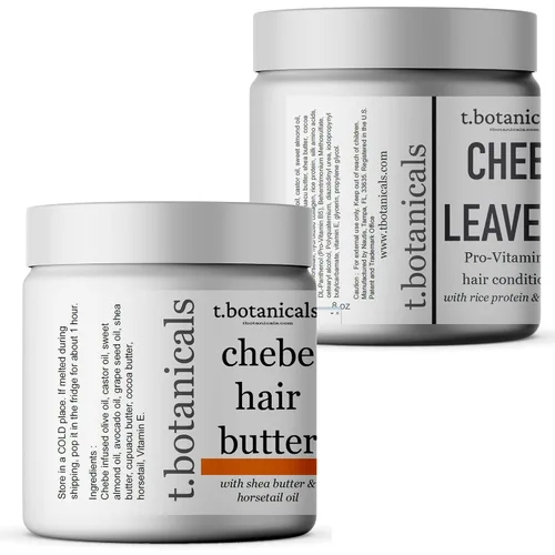 Miniatura 2 de Set Chebe: Acondicionador sin enjuague y mantequilla con polvo Chebe para mechones deliciosos, promueve el crecimiento del cabello más largo