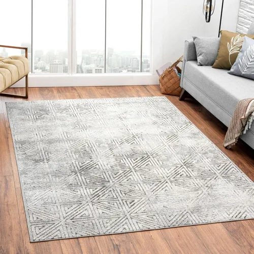 Miniatura 9 de LUXE WEAVERS Florance Collection 86328 - Alfombra geométrica moderna de 9 x 12 pulgadas, color azul