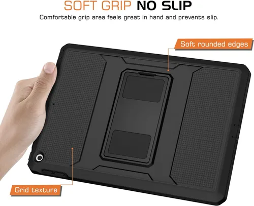 Miniatura 8 de MoKo Funda Compatible con iPad 9.7 de 2018/2017 6ª/5ª Generación - [Resistente] Funda Híbrida Protectora de Cuerpo Completo a Prueba de Golpes
