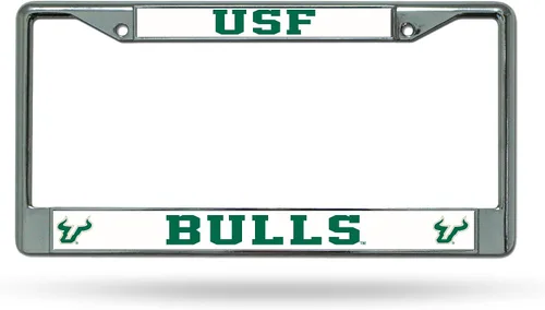 Miniatura 40 de Rico Industries NCAA Premium 12" x 6" Chrome Frame with Plastic Inserts - Car/Truck/SUV Automobile Accessory