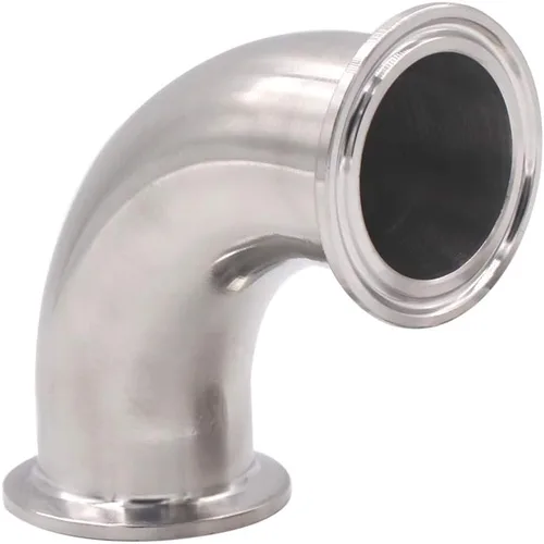 Miniatura 11 de DERNORD Paquete de 2 tubos de 1 "OD codo de 90 grados de montaje de tubería sanitaria SS304 Tri Clamp 1.5 pulgadas
