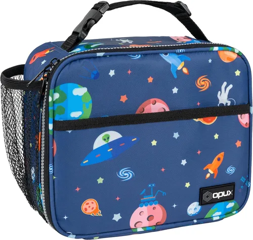Miniatura 13 de OPUX Fiambrera aislada de primer nivel para adultos, hombres y mujeres Fiambrera suave y hermética infantil para niños, niñas Reutilizable, Azul