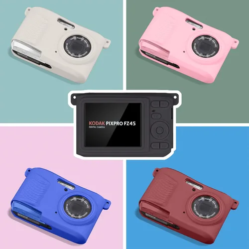 Miniatura 8 de Funda de silicona para cámara digital Kodak PIXPRO Friendly Zoom FZ45 16MP (funda negra)