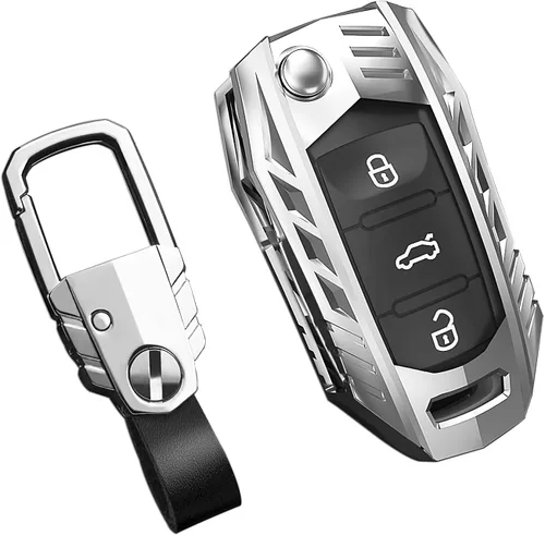 Miniatura 42 de Funda para llavero Nissan con llavero, elegante y duradera funda de protección de aleación de zinc compatible con Altima Maxima Rogue Armada